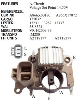 Регулятор генератора UTM RM3280A