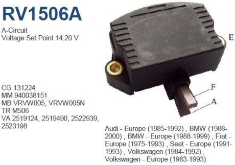 Регулятор генератора UTM RV1506A