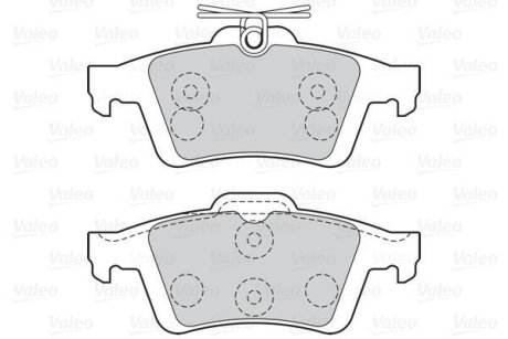 Колодки гальмівні FORD T. FOCUS 1,4-2,5 03-12 Valeo 301019