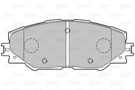 Гальмівні колодки дискові TOYOTA Auris/Prius/Rav4 "1,8-2,5 "F "06>> Valeo 301078 (фото 1)