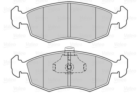 Гальмівні колодки дискові FIRST DOBLO Valeo 302023