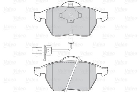 Гальмівні колодки дискові FORD/SEAT/VW Alhambra/Galaxy/Sharan "1,8-2,8 "F "95-10 Valeo 302030