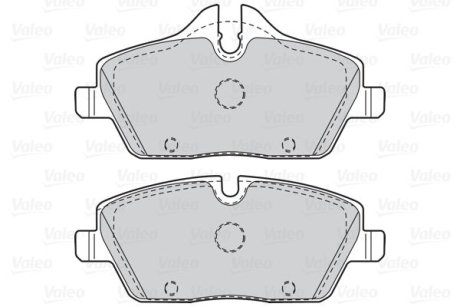 Гальмівні колодки дискові BMW 1(E81,82,87,88)/2(F45)/3(E90)/Cooper/One "1,2-3,0 "F "03>> Valeo 302049 (фото 1)