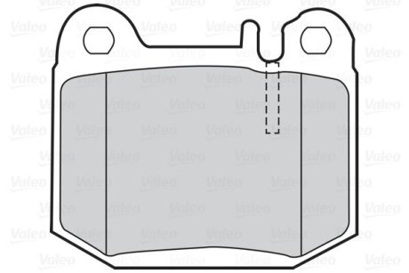 Гальмівні колодки дискові MERCEDES M-Class "2,7-5,5 "R "98-05 Valeo 302053 (фото 1)