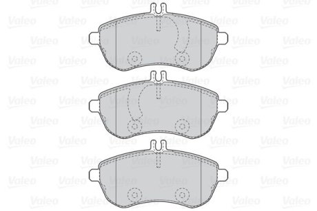 Гальмівні колодки дискові FIRST MB C250 09-14, MB E220CDI 09- Valeo 302088