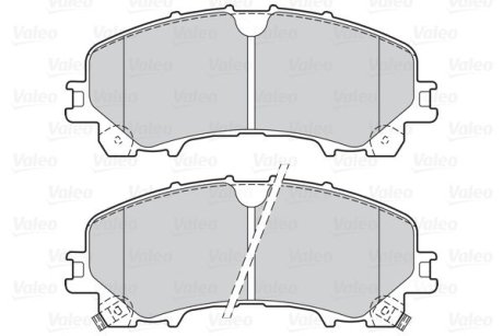 Гальмівні колодки дискові INFINITI/NISSAN/RENAULT Koleos/Q50/Q60/X-trail "1,5-3,5 "F "13>> Valeo 302167