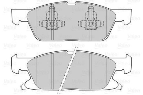 Гальмівні колодки дискові FORD/FORD USA Edge/Galaxy/S-Max "1,5-2,0 "F "15>> Valeo 302311