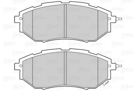 Гальмівні колодки дискові SUBARU Forester/Legact/Outback/Tribeca "1,6-3,6 "F "03>> Valeo 302312