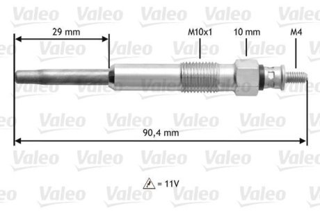 Glow-Plug Valeo 345101