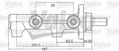 Главный тормозной цилиндр Valeo 350712