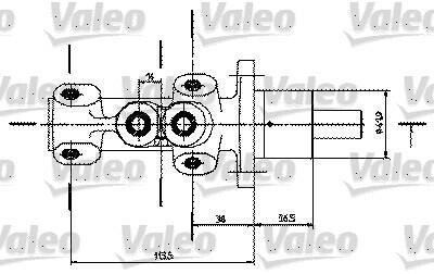 Главный тормозной цилиндр Valeo 350725