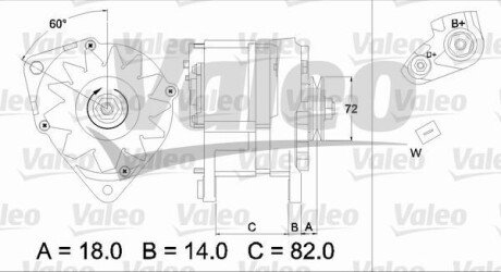 Генератор Valeo 436303