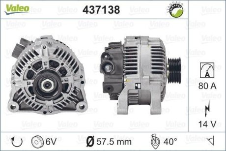 Генератор Valeo 437138 (фото 1)