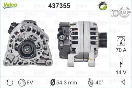 Генератор Valeo 437355 (фото 1)