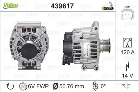 Генератор Valeo 439617