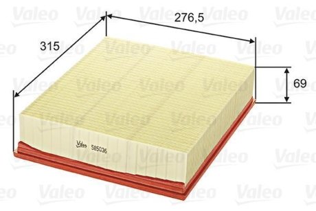 Фільтр повітряний Valeo 585036