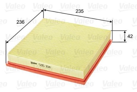 Фільтр повітряний Valeo 585194