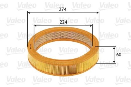 Фільтр повітряний Valeo 585620