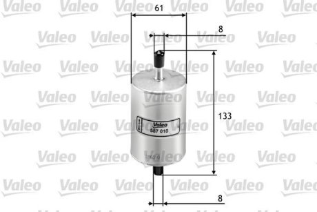 Фільтр палива Valeo 587010