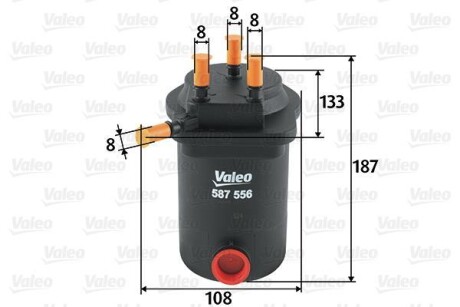 Фільтр паливний Valeo 587556