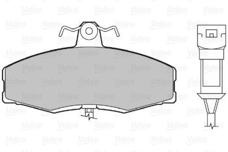 Колодки тормозные передние дисковые Valeo 598217