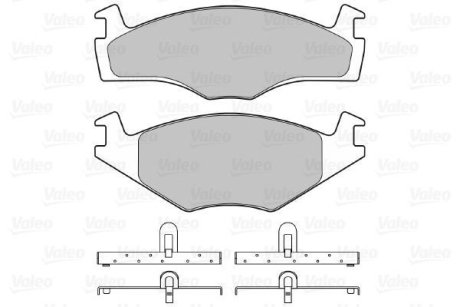 Комплект тормозных колодок, дисковый механизм Valeo 598258 (фото 1)