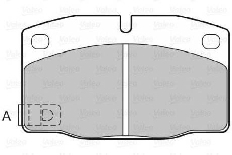 Гальмівні(тормозні) колодки Valeo 598333