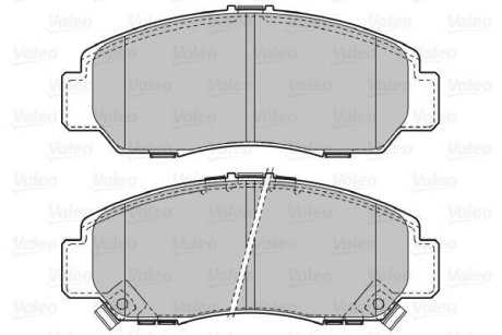 Комплект тормозных колодок, дисковый механизм Valeo 598887 (фото 1)