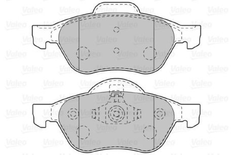 Гальмівні колодки, дискове гальмо (набір) Valeo 601012 (фото 1)