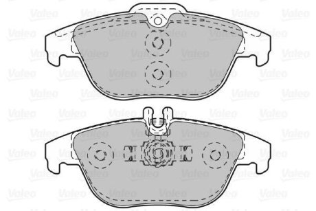 Гальмівні колодки, дискове гальмо (набір) Valeo 601051 (фото 1)