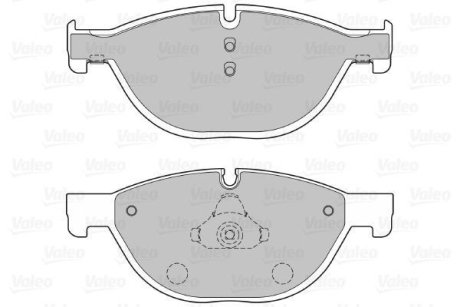 Дисковые тормозные колодки Valeo 601136