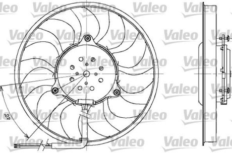 Вентилятор радіатора Valeo 698611