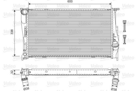 Радіатор охолоджування Valeo 701601 (фото 1)