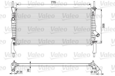 Теплообмінник Valeo 701731