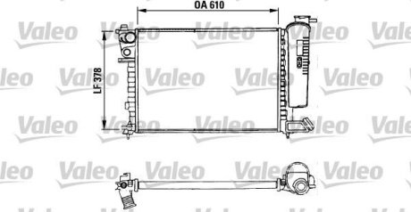 Радиатор, охлаждение двигател Valeo 730630 (фото 1)