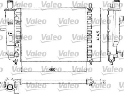 Радіатор, охолодження двигуна Valeo 731304 (фото 1)