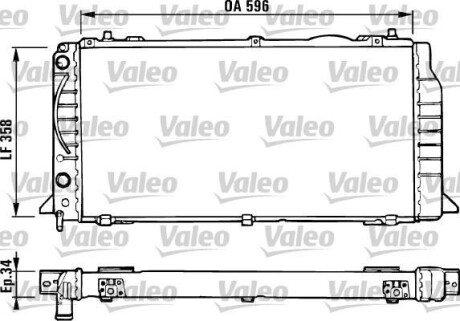 Радіатор, охолодження двигуна Valeo 731422