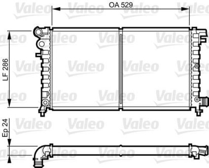 Радиатор, охлаждение двигател Valeo 731530