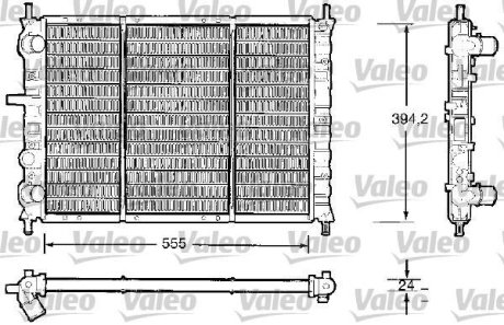 Радіатор, охолодження двигуна Valeo 732504