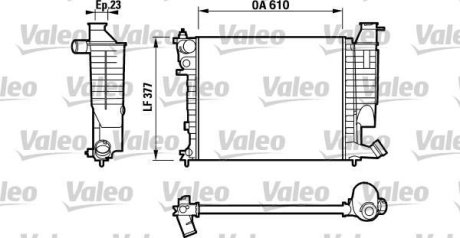 Радиатор, охлаждение двигател Valeo 732535 (фото 1)