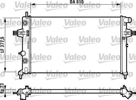 Радіатор, охолодження двигуна Valeo 732549 (фото 1)