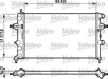 Радіатор Valeo 732551