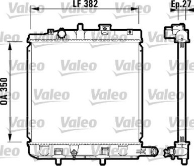 Радиатор, охлаждение двигател Valeo 732726