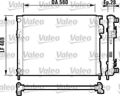 Радіатор Valeo 732846 (фото 1)