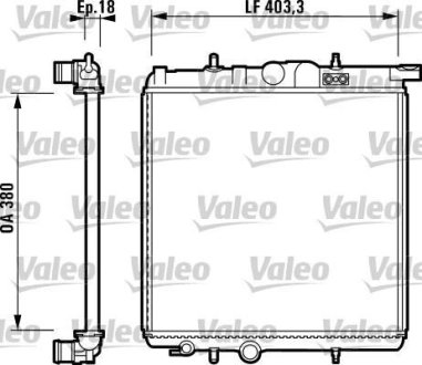 Радіатор, охолодження двигуна Valeo 732885