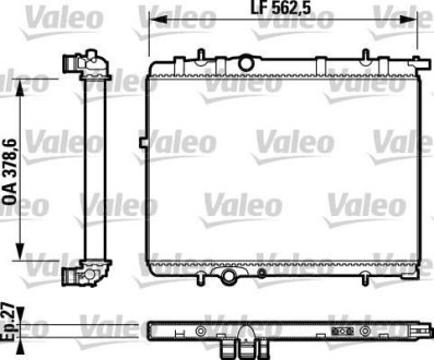 Радіатор, охолодження двигуна Valeo 732893