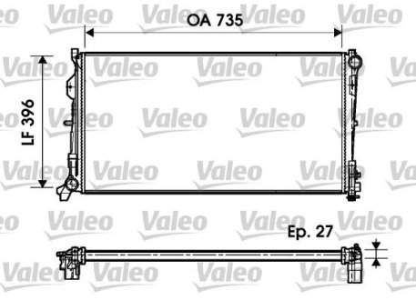 Радіатор Valeo 732956