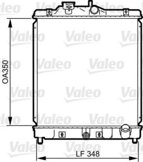 Радиатор, охлаждение двигател Valeo 734117