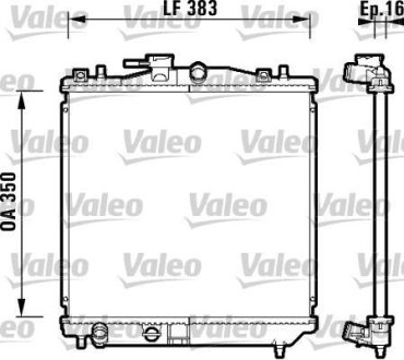 Радиатор, охлаждение двигател Valeo 734157