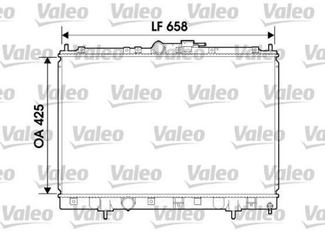 Радиатор, охлаждение двигател Valeo 734198